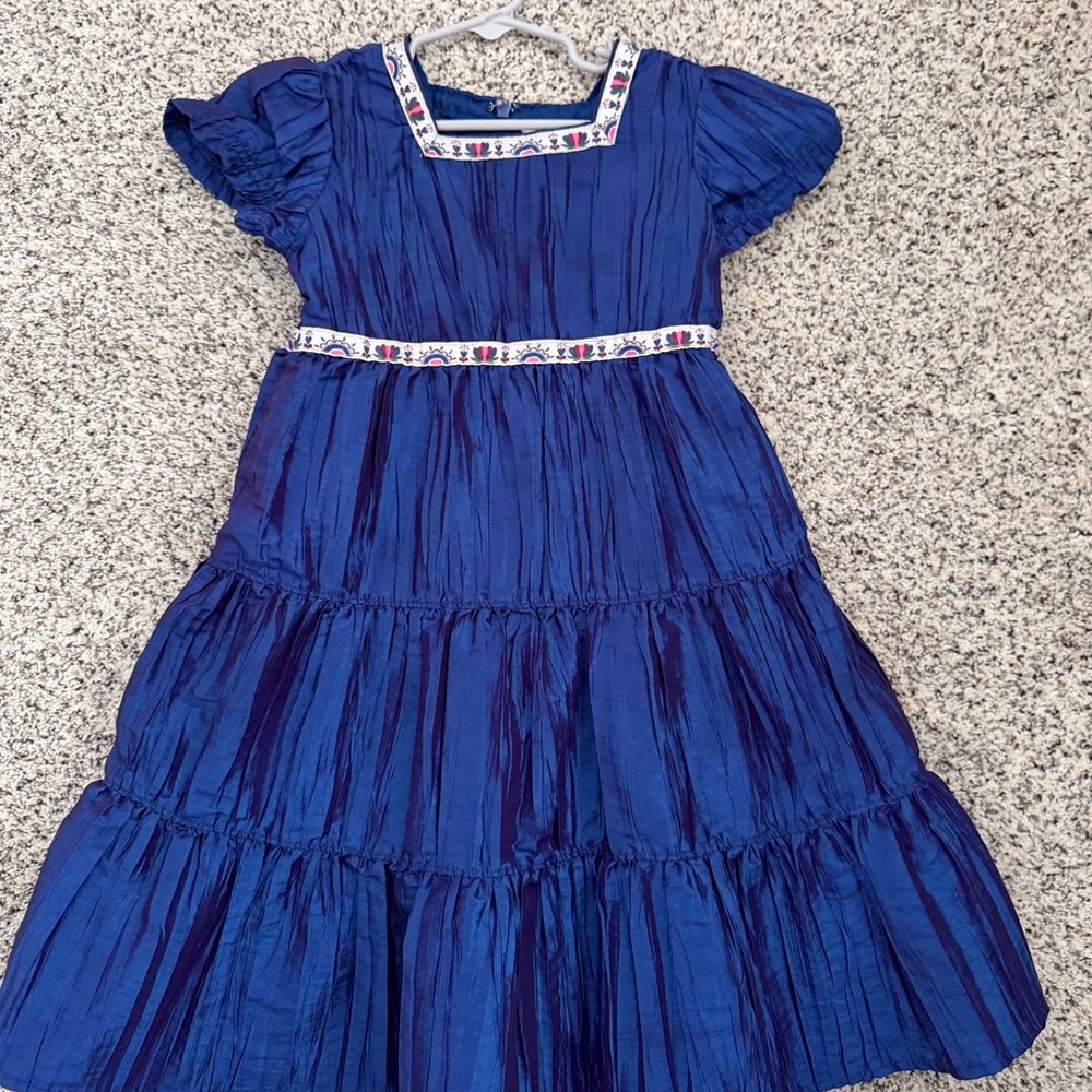Hanna Andersson Blue Dress Size 110